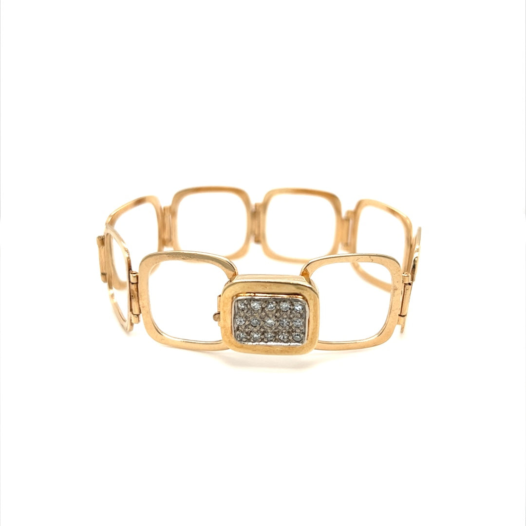 Lapis and Diamond Convertible Bracelet / Necklace