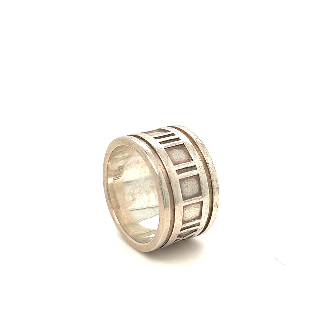Tiffany & Co Vintage Atlas Wide Band Sterling Silver – Gems Are