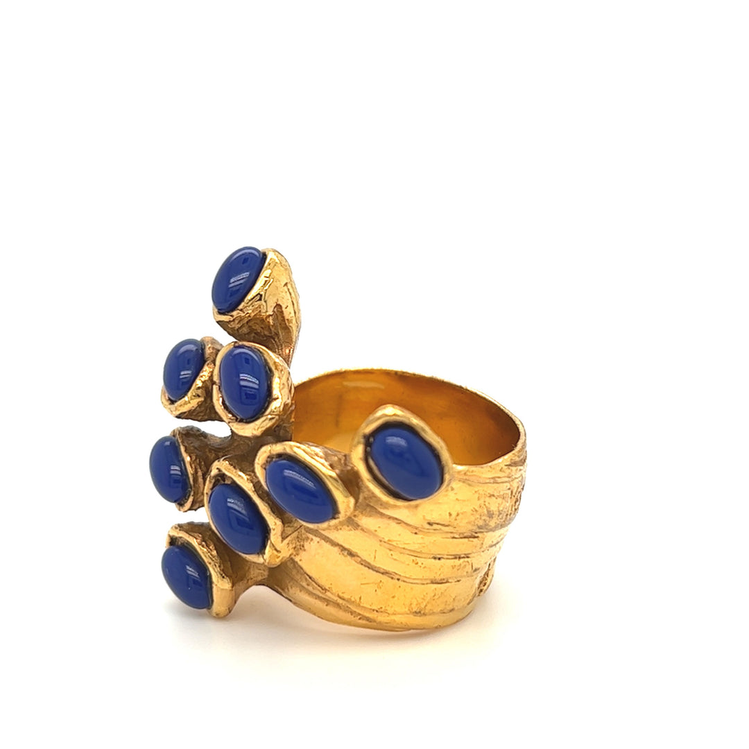 YSL Yves Saint Laurent Blue Arty Dots Ring – Gems Are Forever